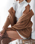 Hooded long sleeve Fleece Jacket - ROUTINE FASHION